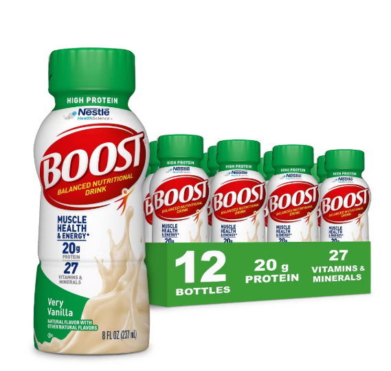 (image for) Boost High Protein Nutritional Drink Very Vanilla 12/8oz